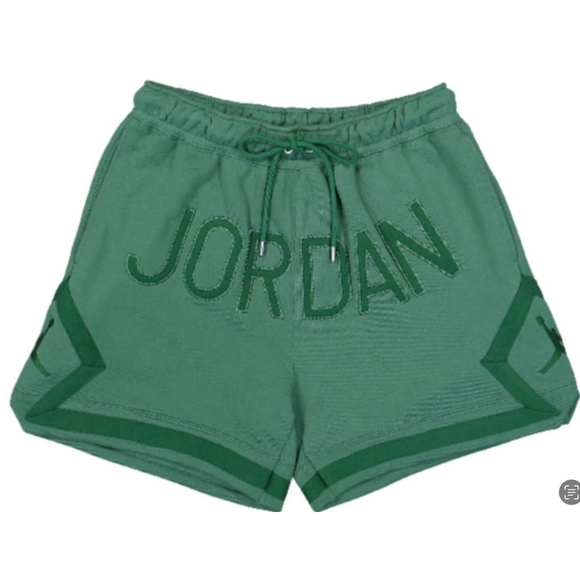 nike air fleece shorts green